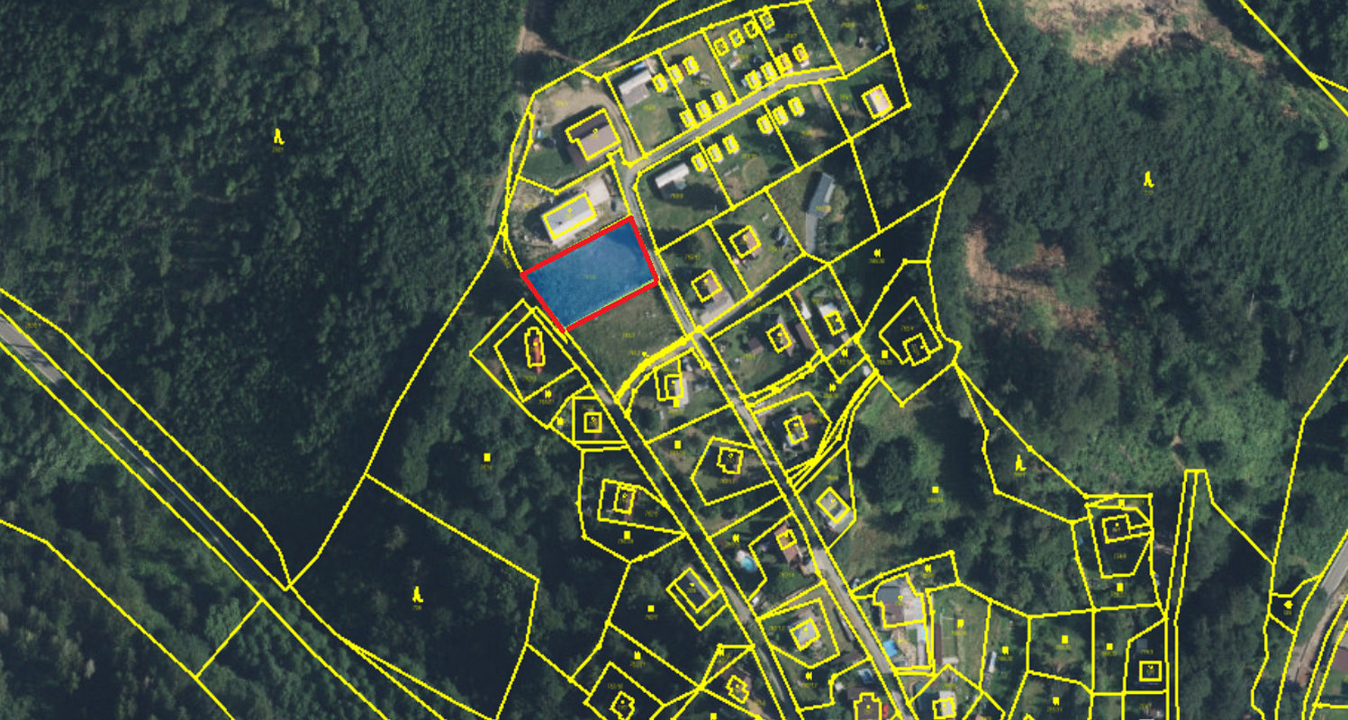 Prodej stavebního pozemku 829 m² – pohled 6