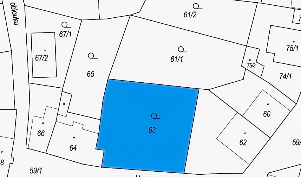 Prodej stavebního pozemku 627 m², Adamov – náhled fotky 2