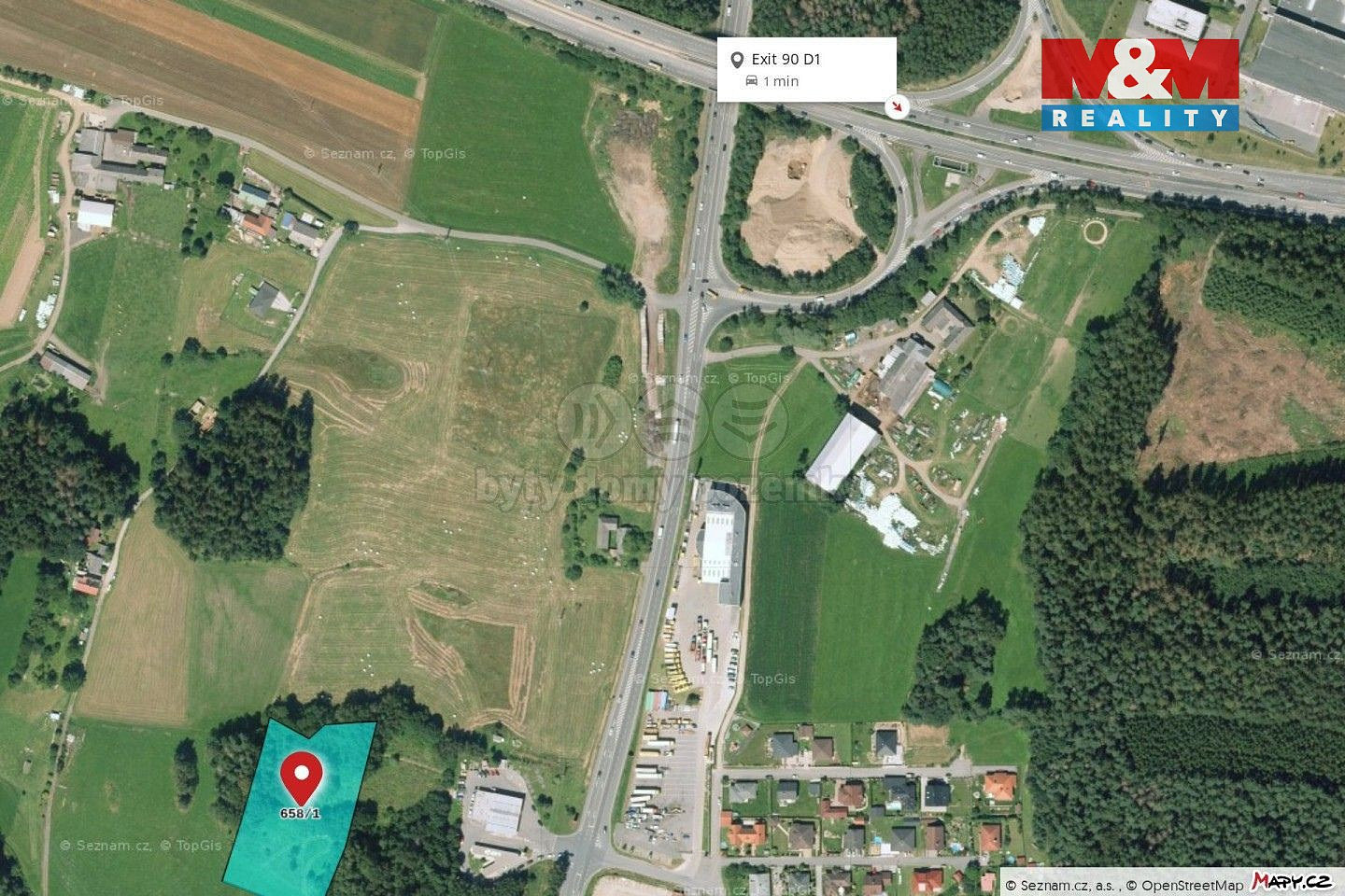 Prodej pozemku 11 500 m² – pohled 5