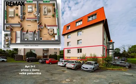 Prodej bytu 3+1 77 m², Náměstí Vítězslava Hálka, Odolena Voda - Dolínek, okres Praha-východ