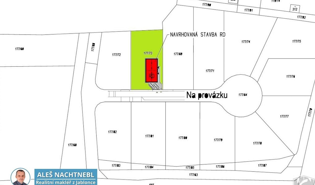 Prodej stavebního pozemku 800 m², Dřínov – náhled fotky 4