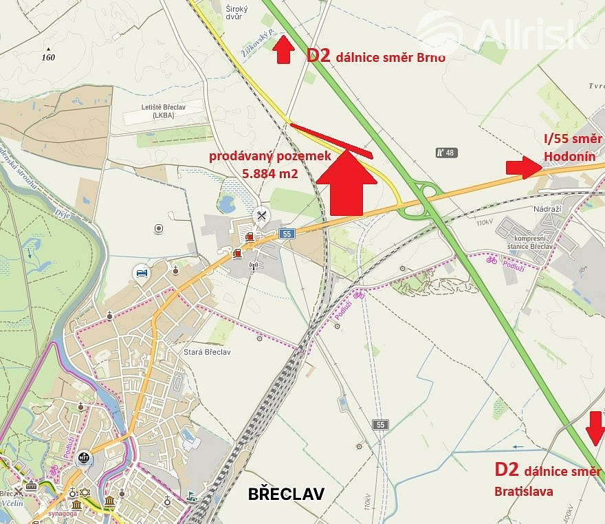 Prodej pole 5 884 m²