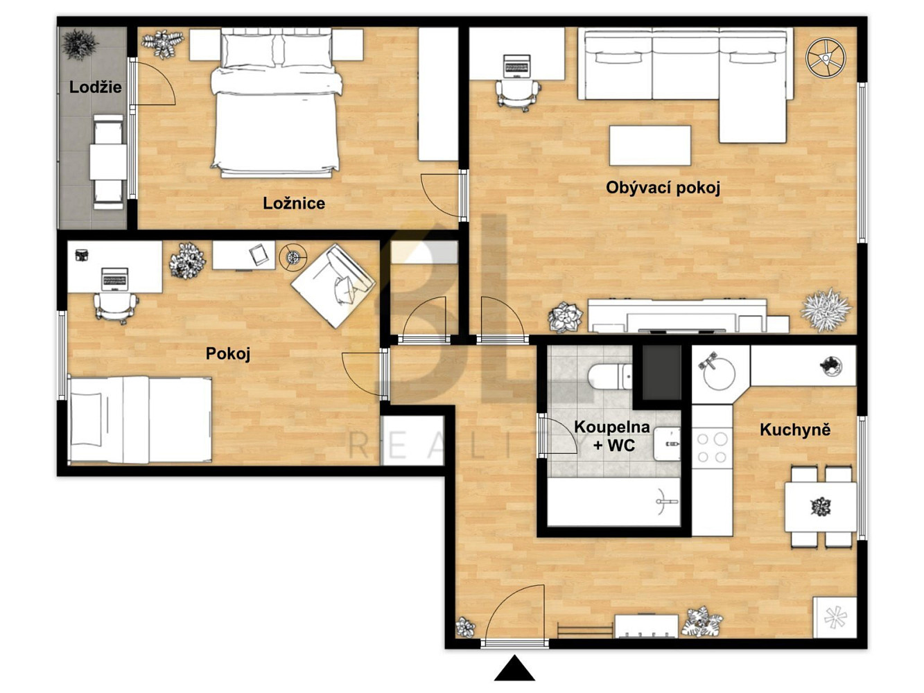 Prodej bytu 3+1 68 m² — photo 2