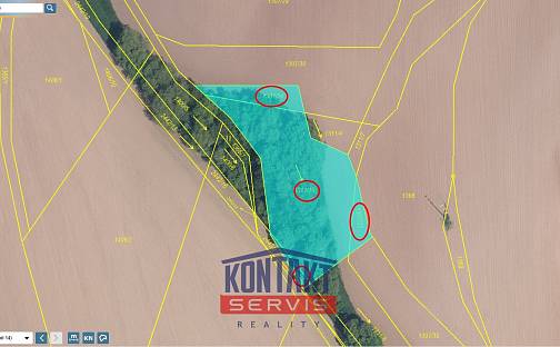 Prodej pole 1 648 m², Košťálov - Kundratice, okres Semily