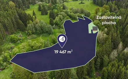 Prodej stavebního pozemku 19 467 m², Útvina, okres Karlovy Vary