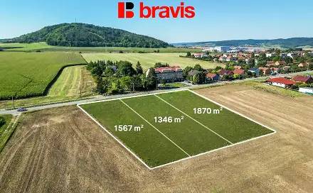 Prodej stavebního pozemku 1 567 m², Drásov, okres Brno-venkov