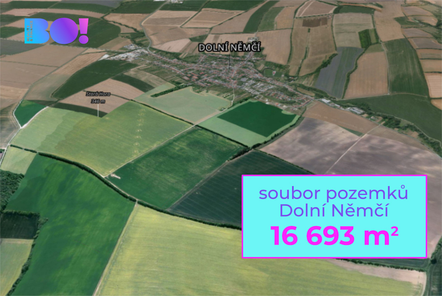 Prodej pole 16 693 m²