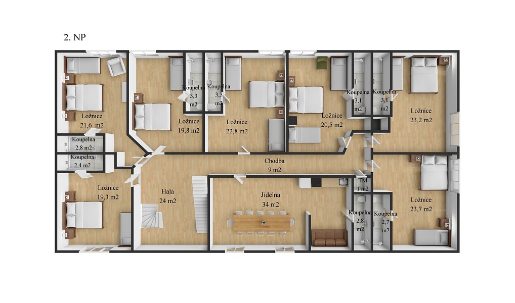 Prodej chaty/chalupy 648 m² s pozemkem 907 m², Strašín – náhled fotky 7