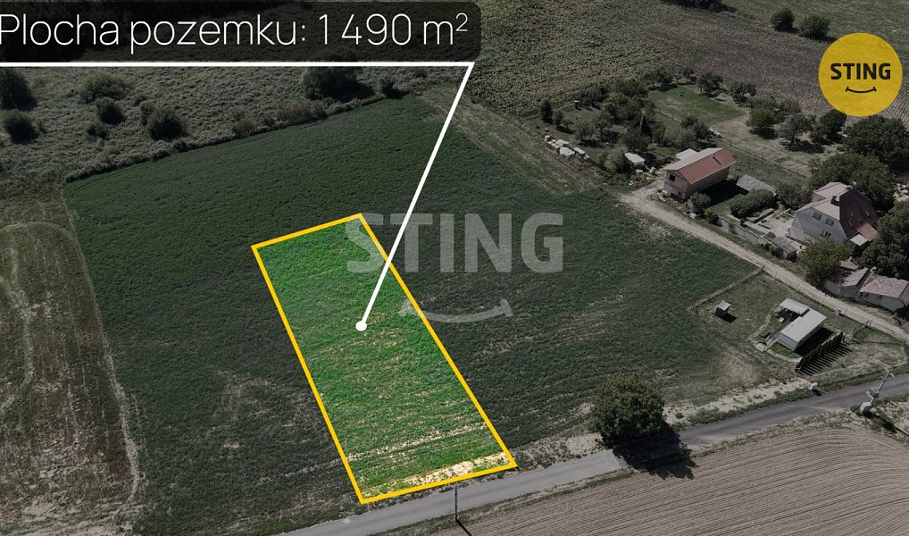 Prodej stavebního pozemku 1 490 m², Rybníky – náhled fotky 3