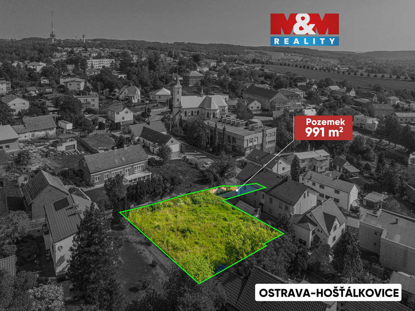 Prodej stavebního pozemku 991 m²