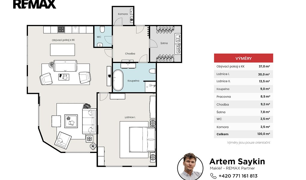 Prodej bytu atypického 119 m², Kladno – náhled fotky 15