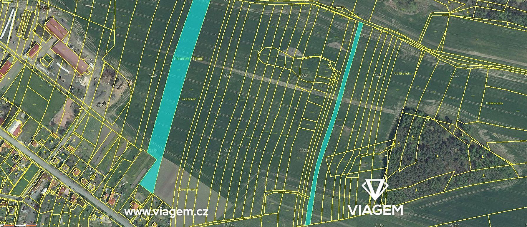 Prodej pole 1 871 m² – pohled 2