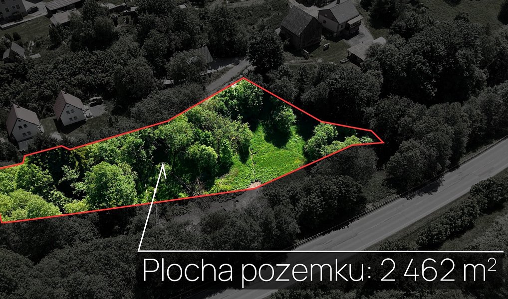 Prodej stavebního pozemku 2 462 m², Branná – náhled fotky 3