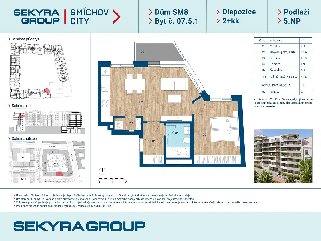 Prodej bytu 2+kk 53 m² – fotografie 2