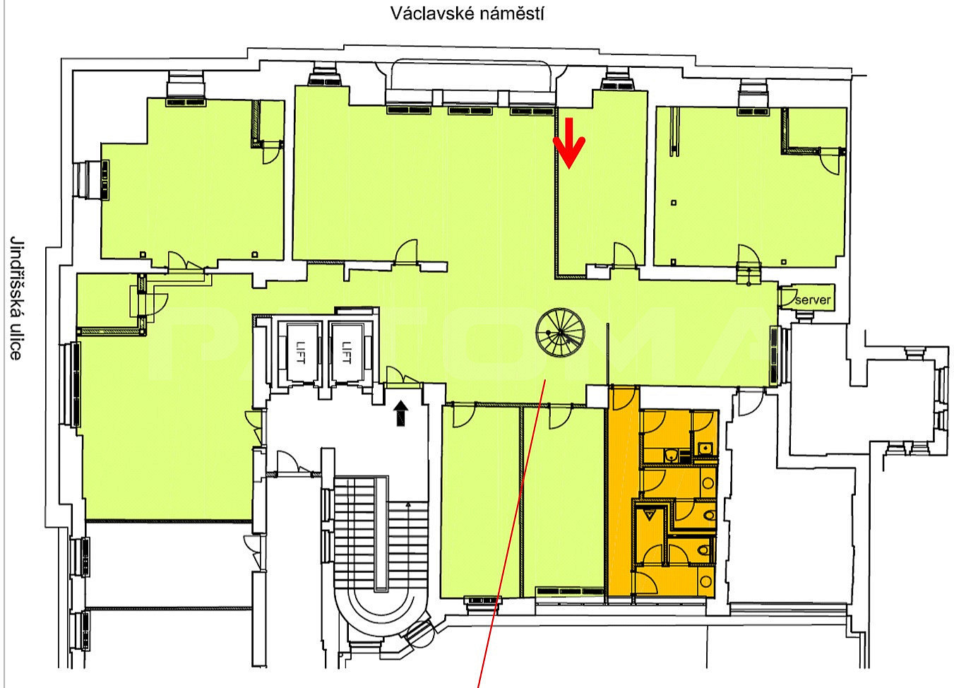 Pronájem kanceláře 466 m² – fotografie 3
