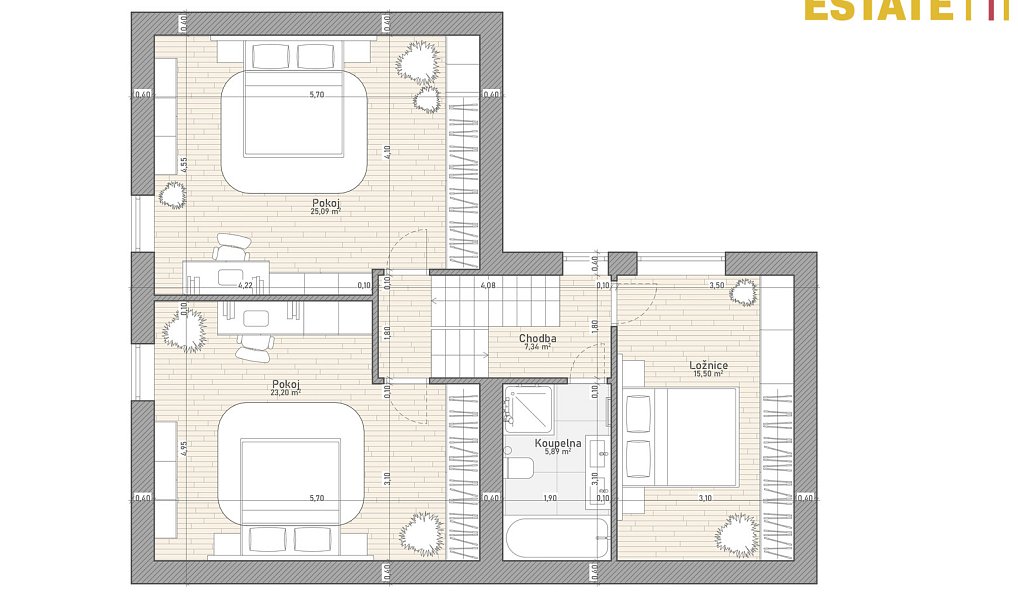 Prodej domu 162 m² s pozemkem 581 m², Hodějice – náhled fotky 40