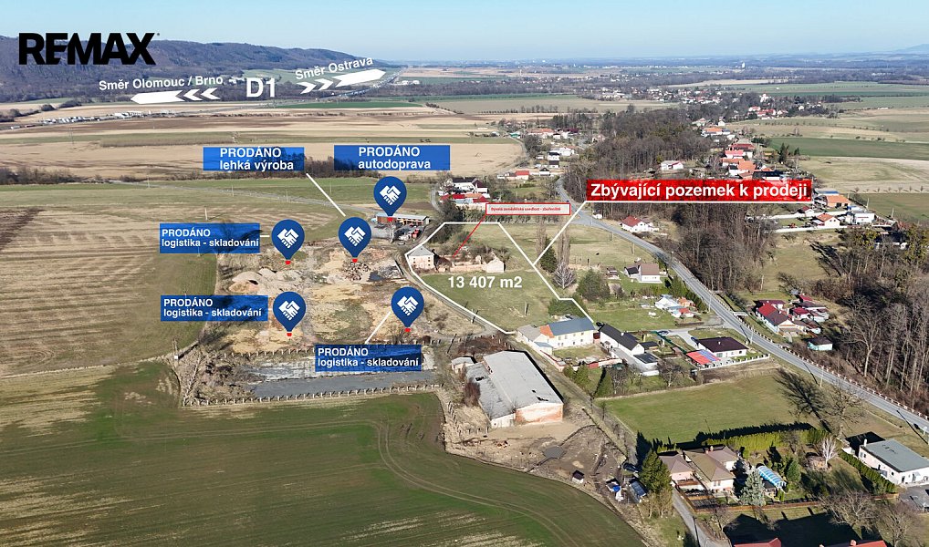 Prodej komerčního pozemku 6 703 m², Vražné – náhled fotky 20