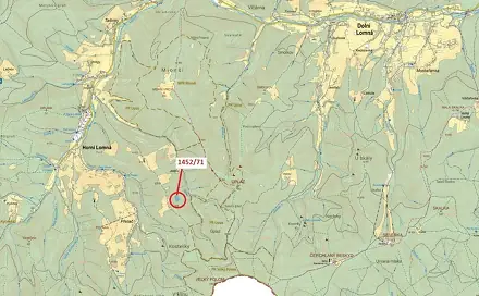 Dražba lesa 6 298 m², Horní Lomná
