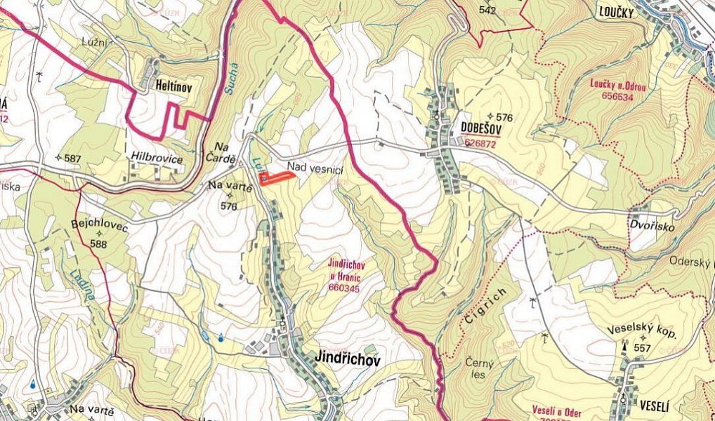 Prodej louky 28 723 m², Jindřichov – náhled fotky 2