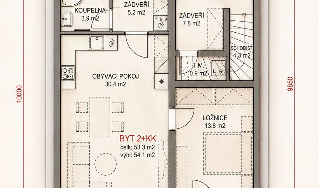 Prodej bytu 2+kk 53 m², Brno – náhled fotky 9
