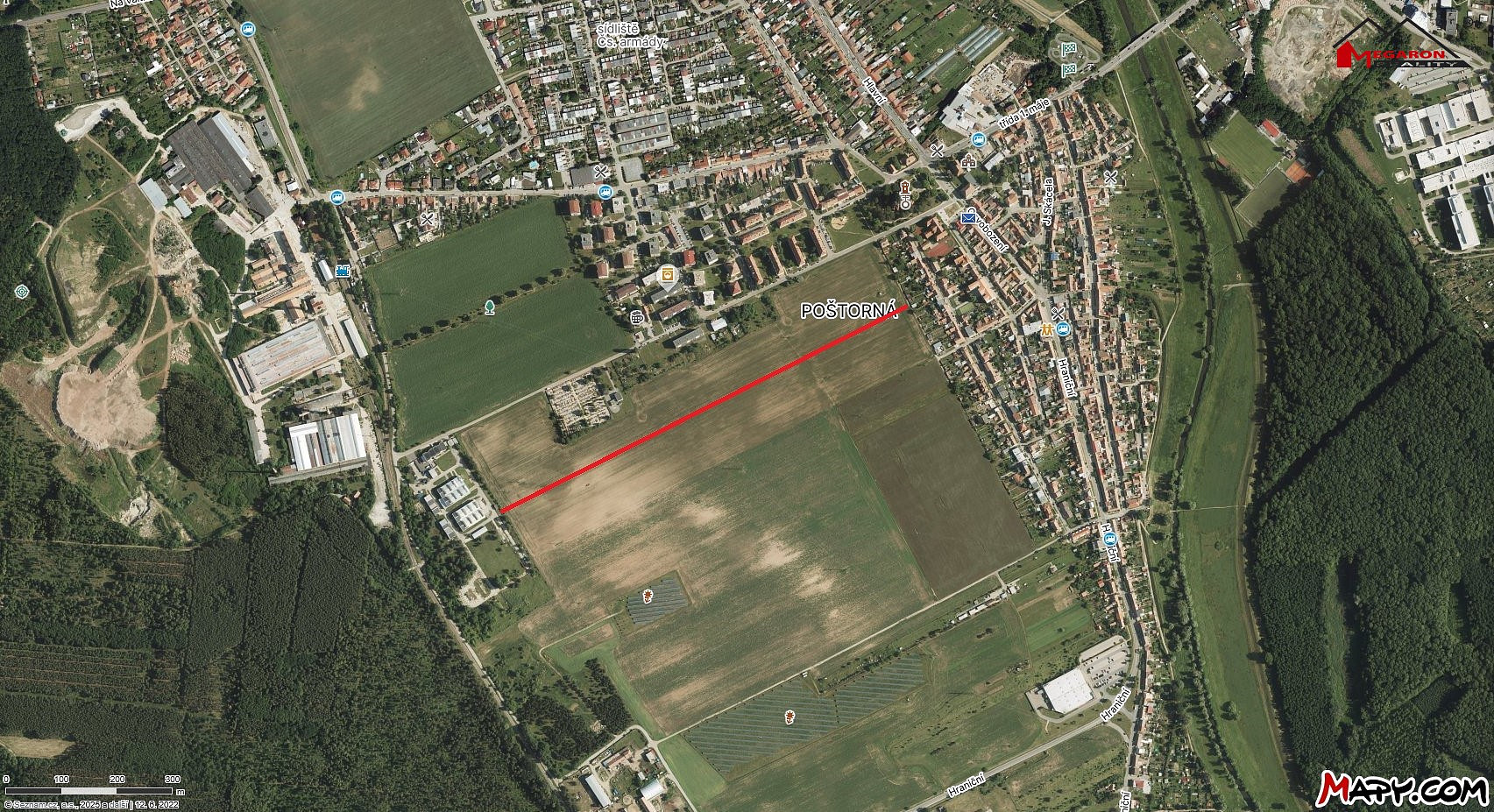 Prodej stavebního pozemku 4 393 m²