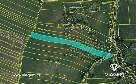 Prodej pole 7 110 m², Částkov, okres Uherské Hradiště