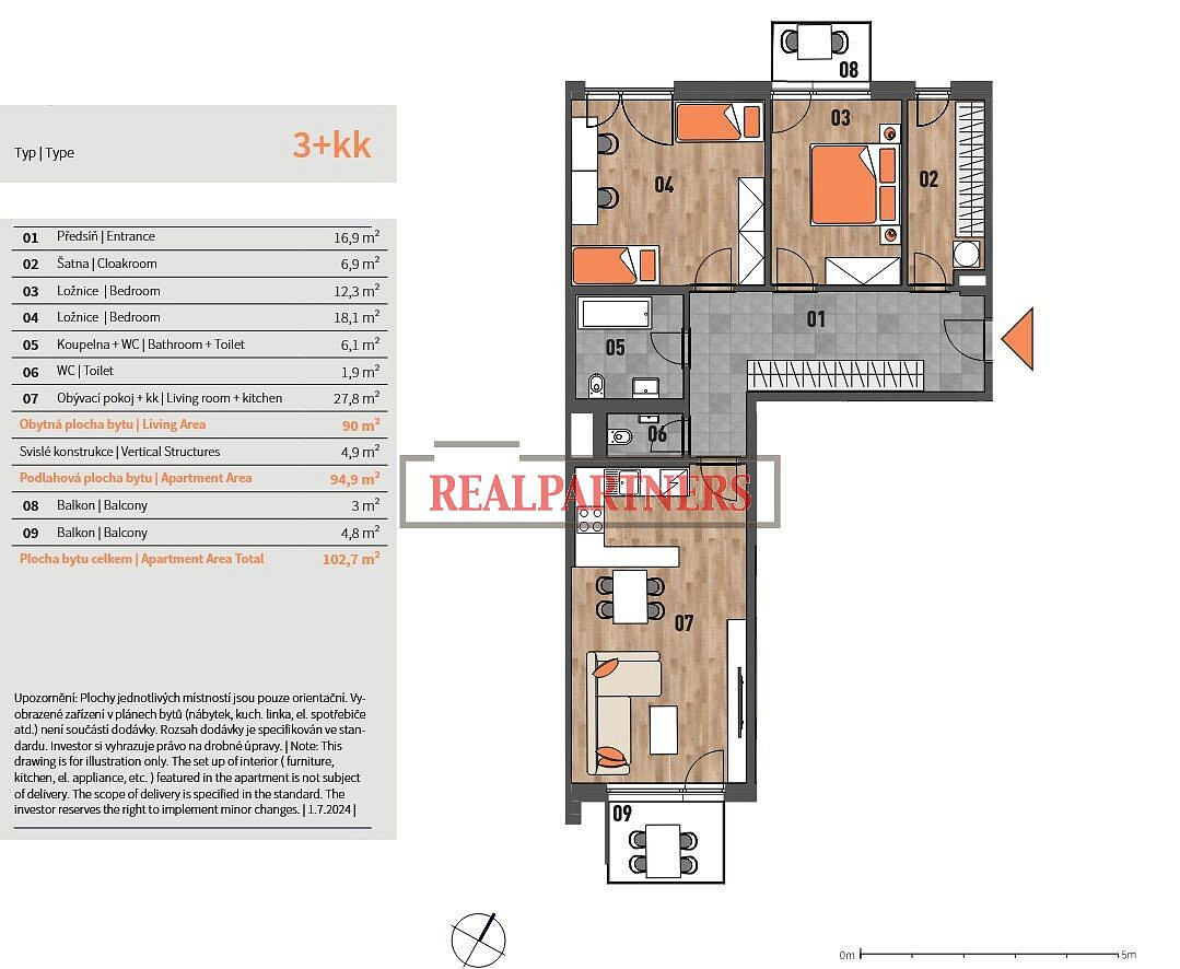 Prodej bytu 3+kk 103 m² – fotografie 2