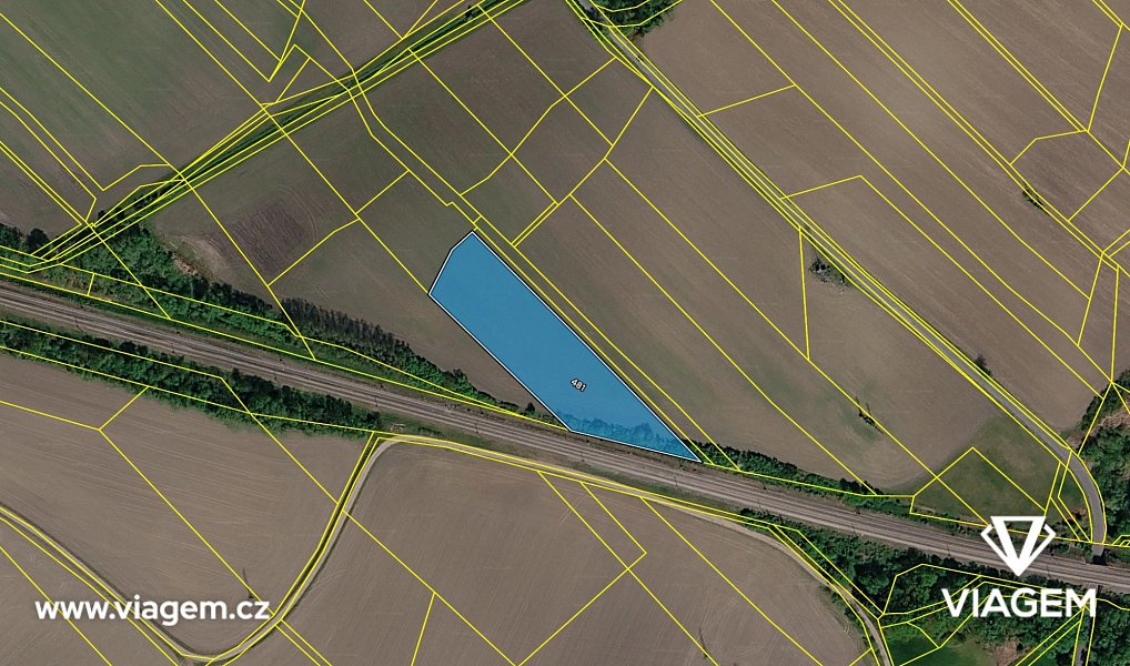Prodej pole 540 m², Sruby – náhled fotky 4