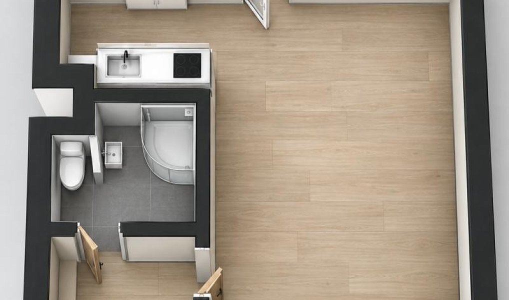 Pronájem bytu 1+kk 30 m², Náchod – náhled fotky 10