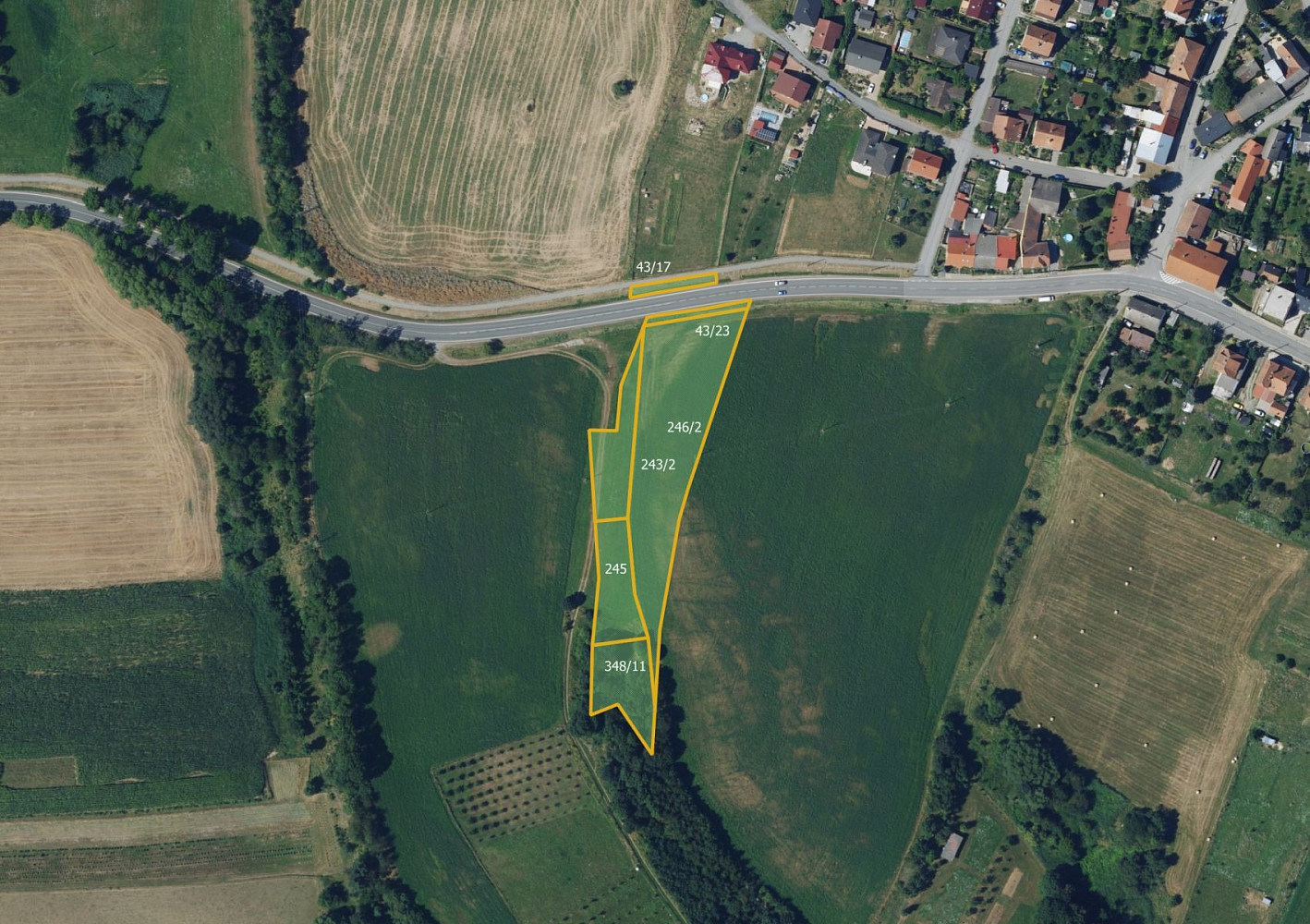 Prodej pole 6 953 m²