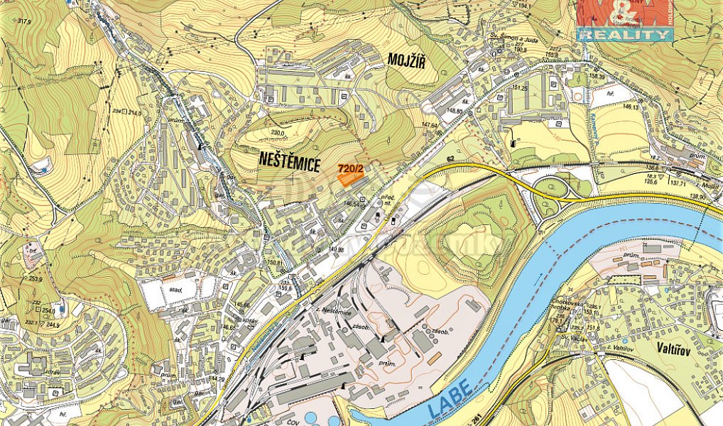Prodej pole 1 318 m², Ústí nad Labem – náhled fotky 2
