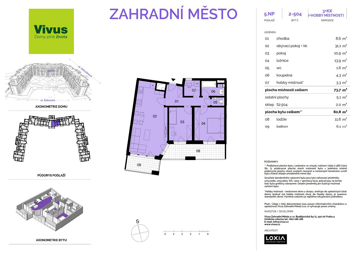 Prodej bytu 3+kk 81 m² - Widok 2