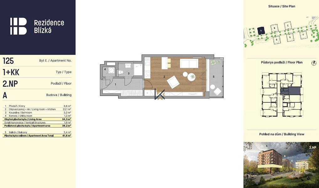 Pronájem bytu 1+kk 36 m², Praha – náhled fotky 13