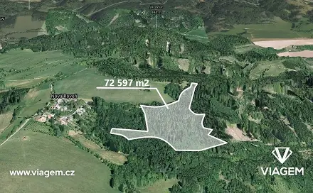Prodej lesa 3 311 m², Městečko Trnávka, okres Svitavy