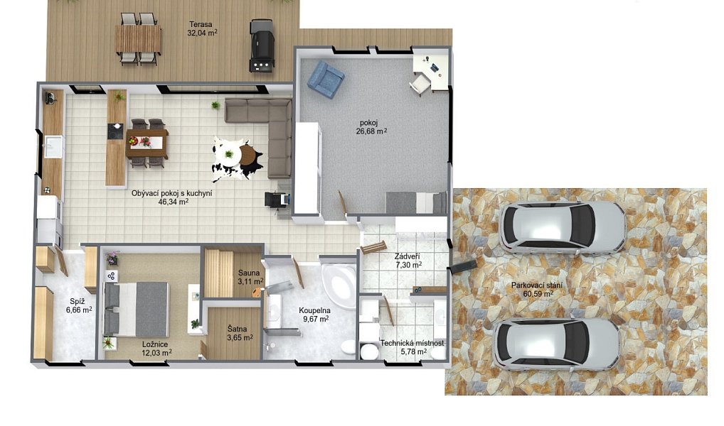 Prodej domu 136 m² s pozemkem 1 780 m², Žďár – náhled fotky 23