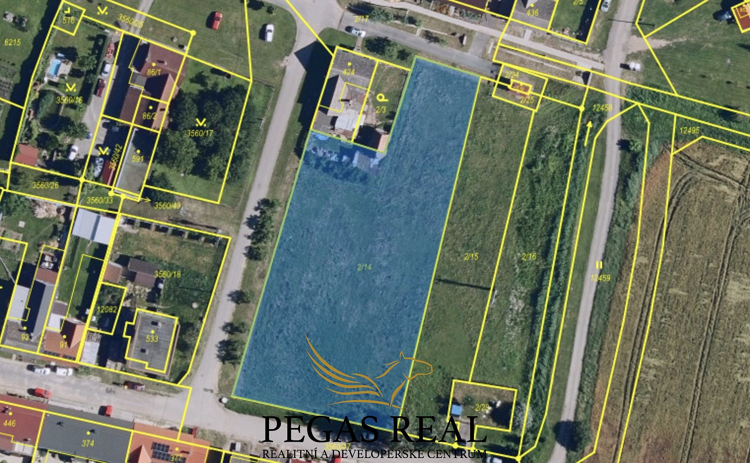 Prodej stavebního pozemku 3 268 m² – fotografie 4