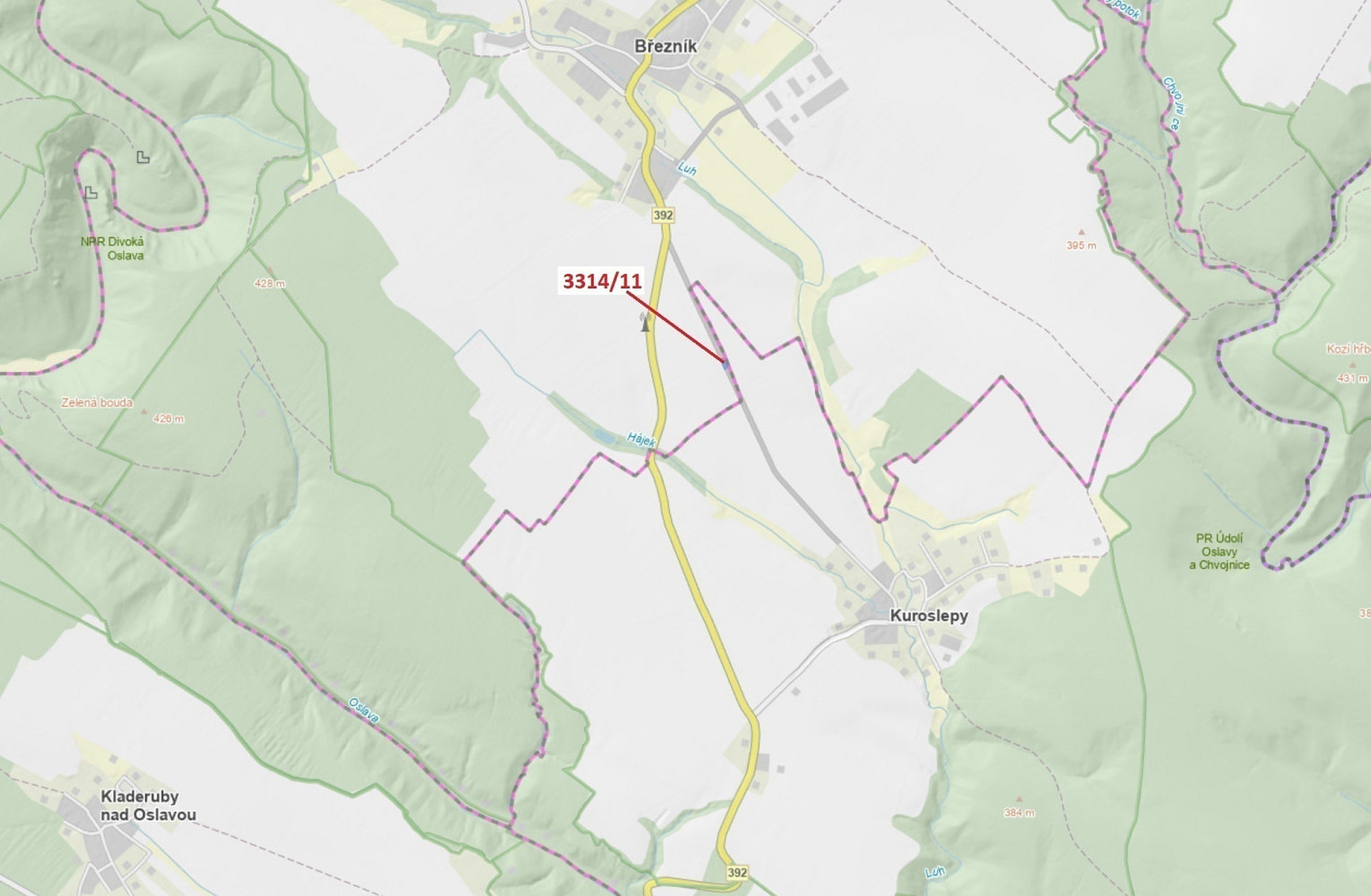 Dražba pozemku 488 m²