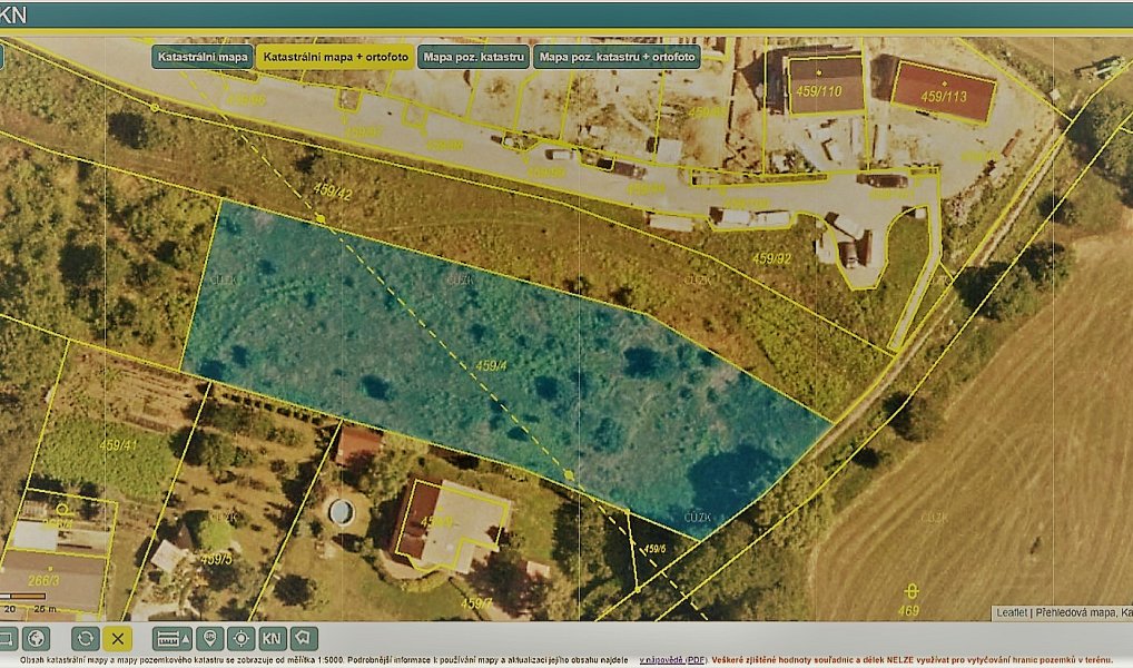 Prodej stavebního pozemku 2 496 m², Kanice – náhled fotky 2