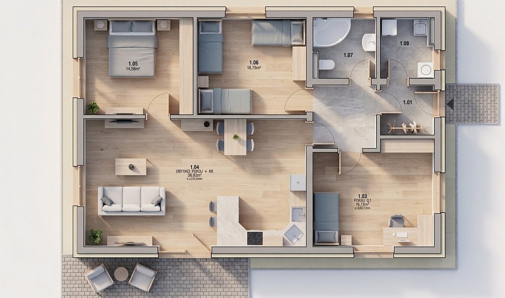 Prodej stavebního pozemku 1 019 m², Holedeč – náhled fotky 16