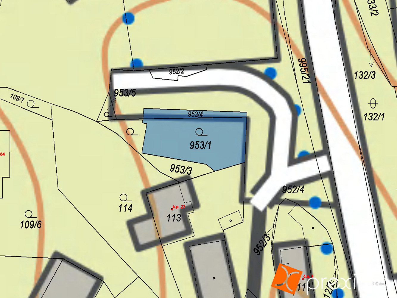 Prodej zahrady 51 m² – pohled 3