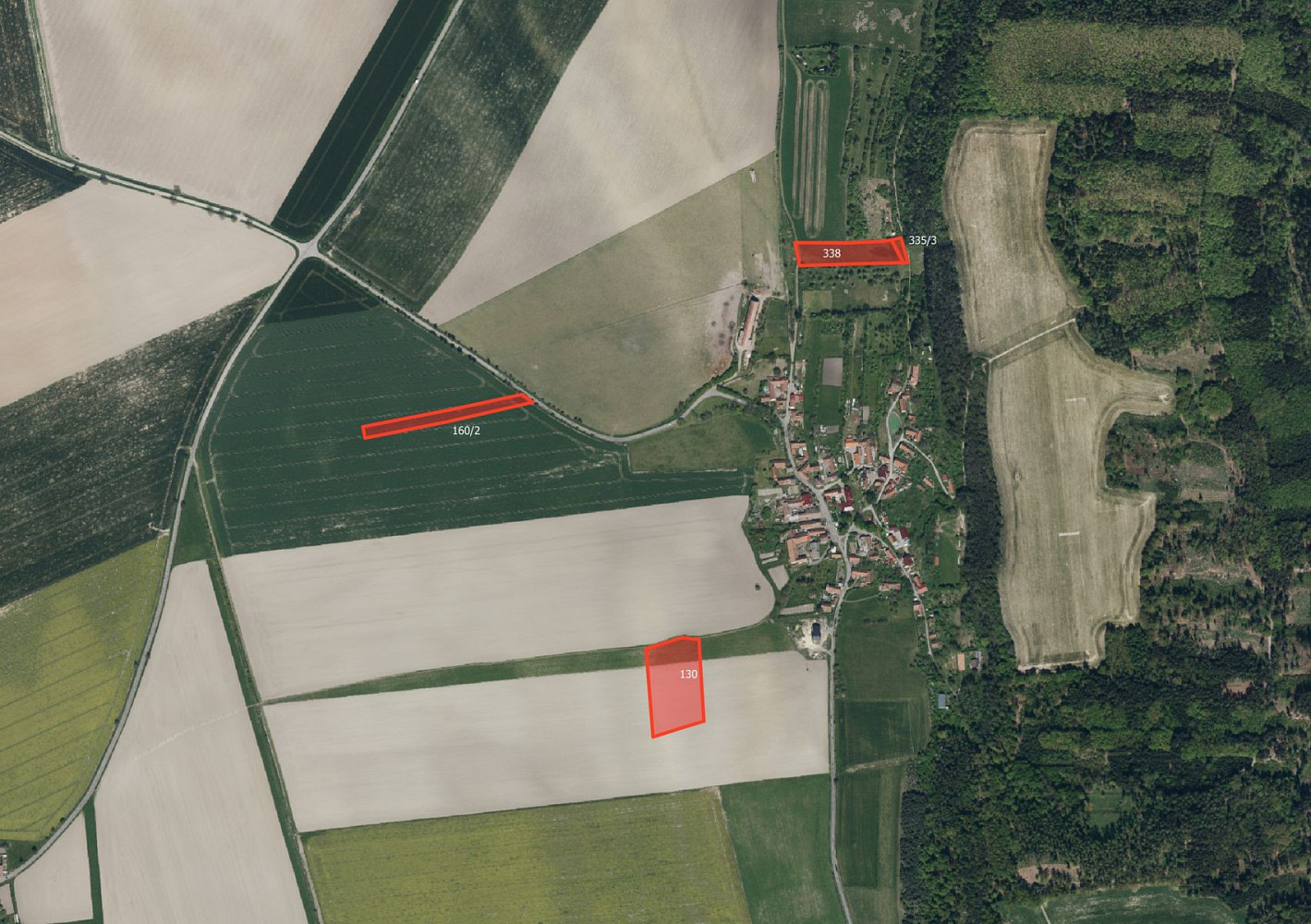 Prodej pole 12 607 m²