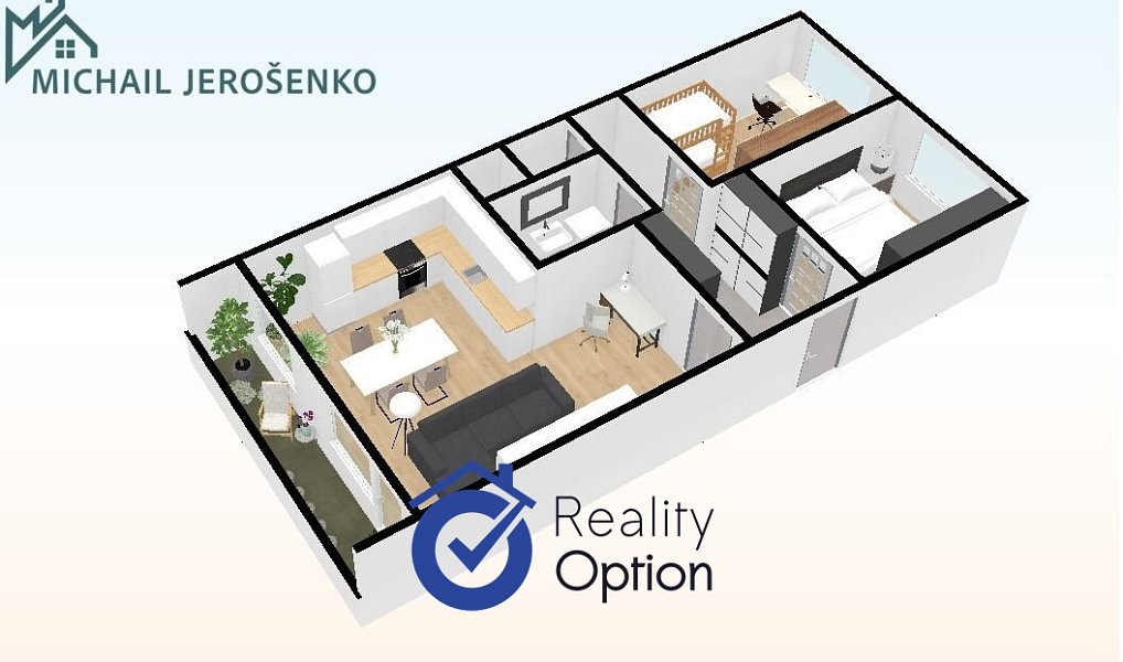 Pronájem bytu 3+kk 67 m², Praha – náhled fotky 4
