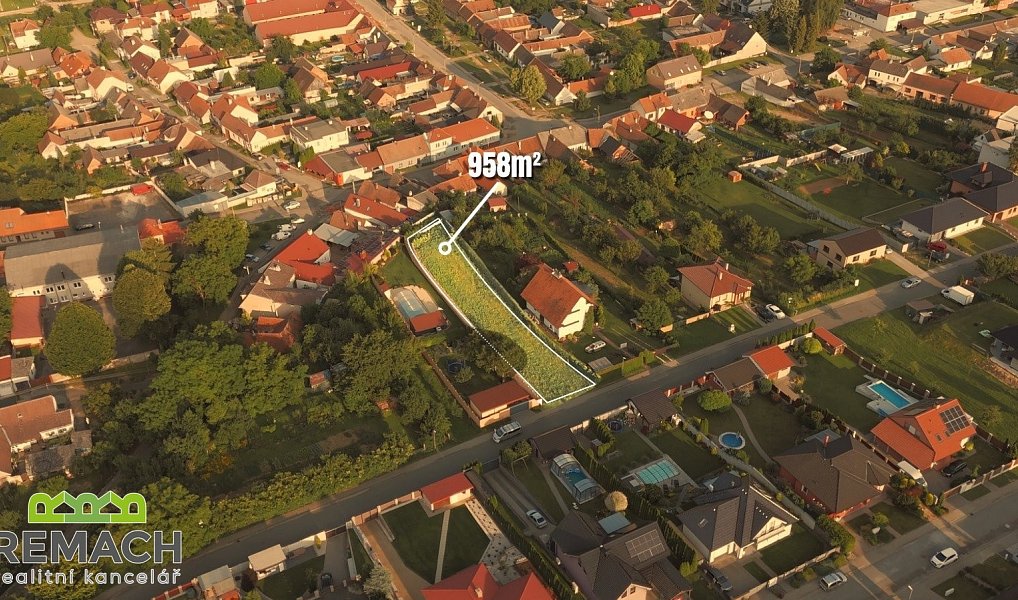 Prodej stavebního pozemku 958 m², Těmice – náhled fotky 3