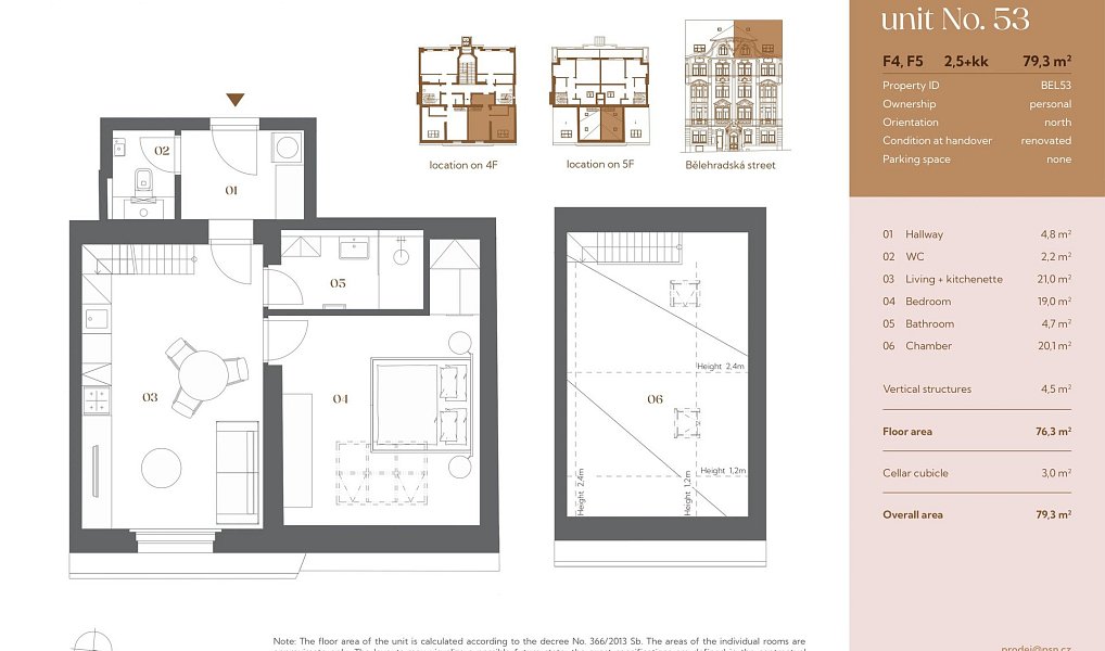Prodej bytu atypického 72 m², Praha – náhled fotky 3
