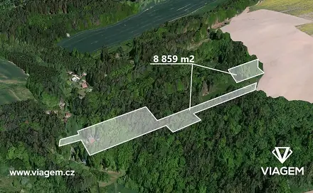 Prodej lesa 7 382 m², Ondřejov, okres Praha-východ