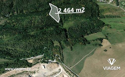 Prodej lesa 2 464 m², Loděnice, okres Beroun