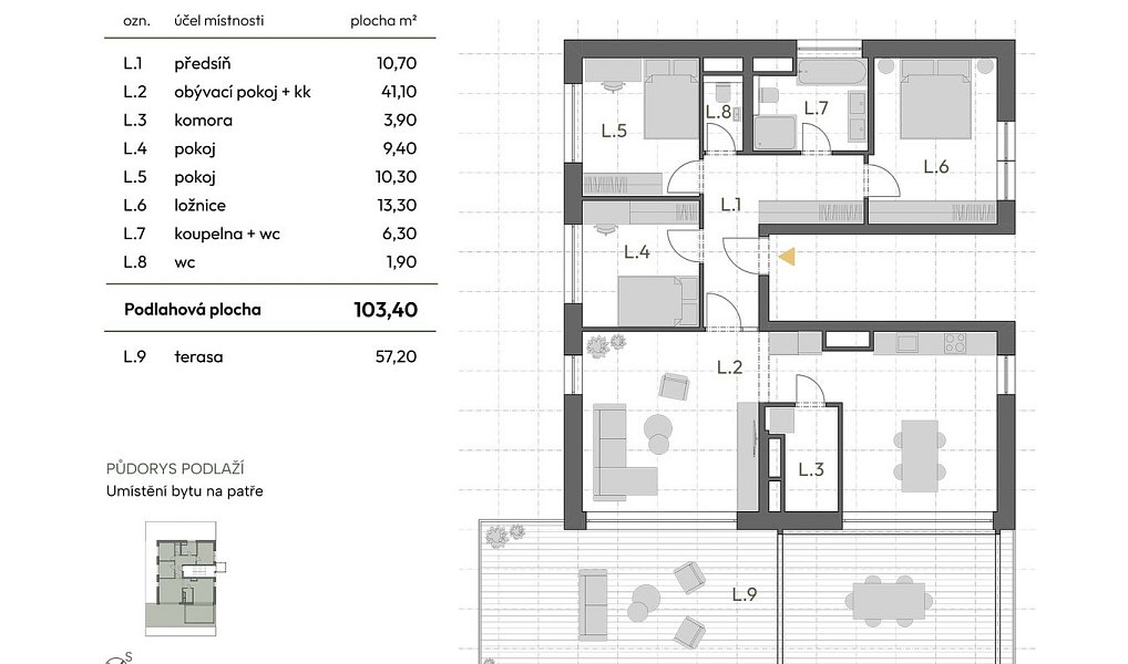 Prodej bytu 4+kk 103 m², Brno – náhled fotky 4
