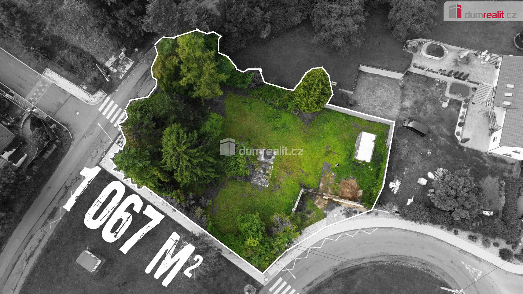 Prodej stavebního pozemku 1 067 m²