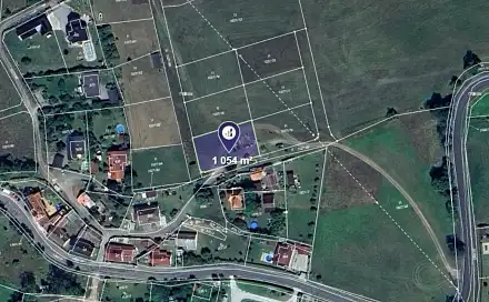 Prodej stavebního pozemku 1 054 m², Kamýk nad Vltavou, okres Příbram