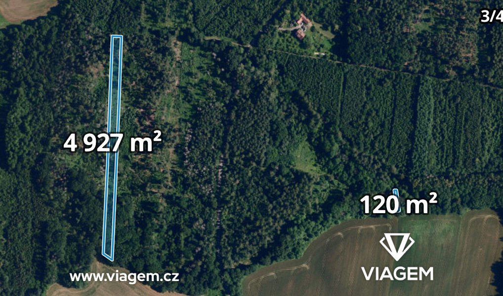 Prodej lesa 4 460 m², Lukovany – náhled fotky 9